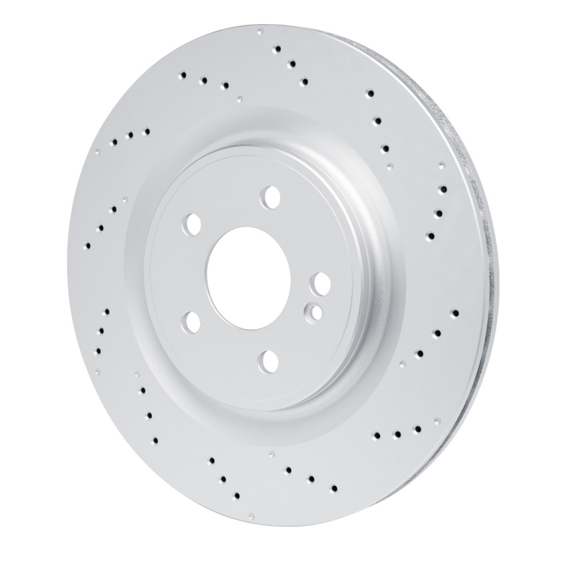 Mercedes-Benz CLA35 AMG Brake Rotor (1) - Rear - R1 Concepts - Drilled Carbon Alloy GeoMET - `20-`25